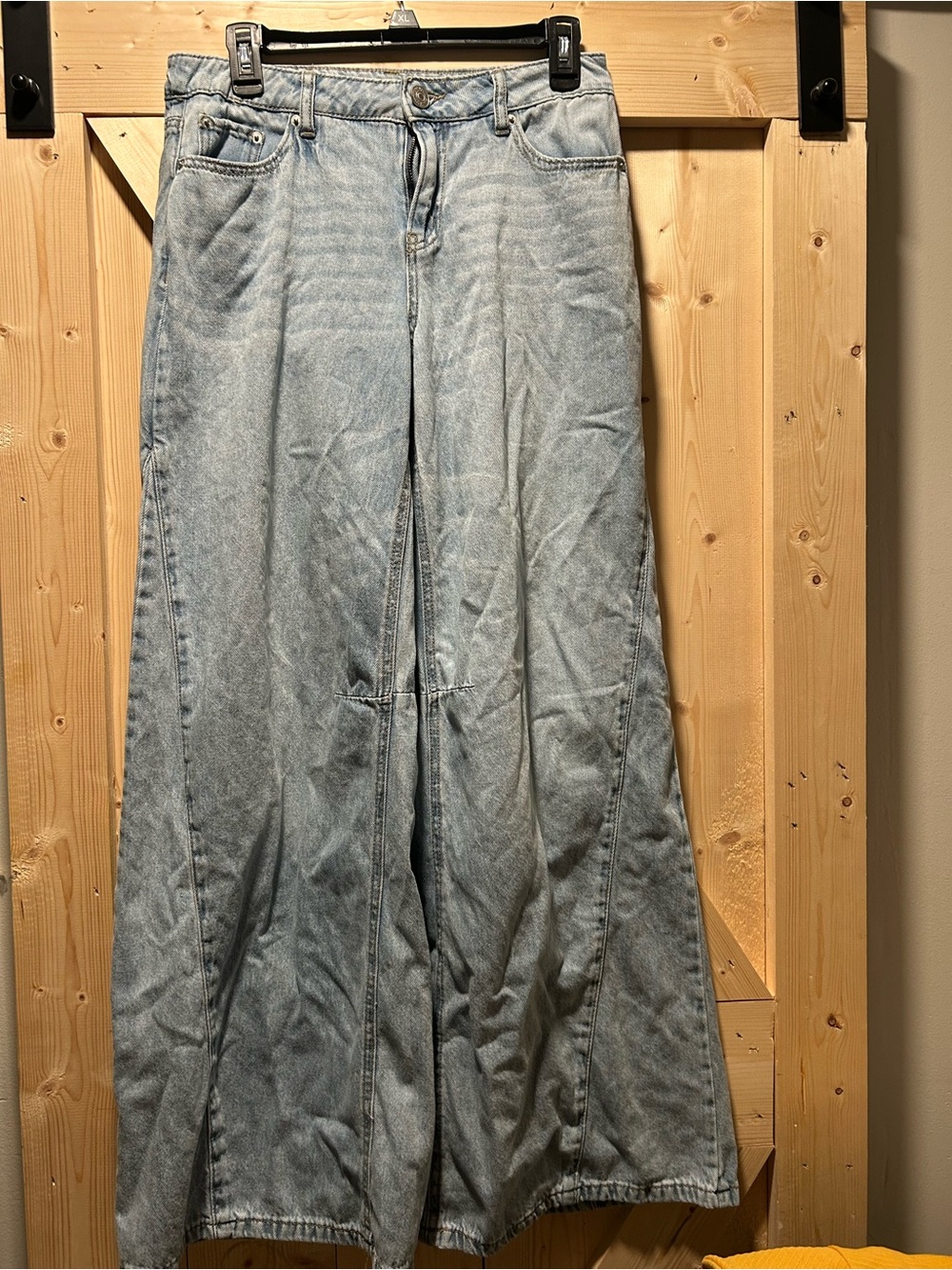 Rewash Light Blue Wide Leg Flared Jeans